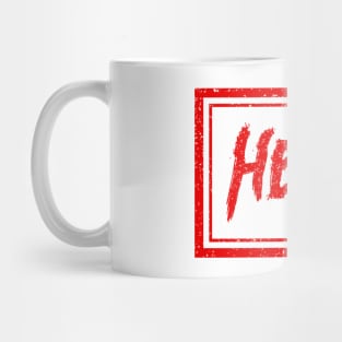 Heel (gritty red) (Pro Wrestling) Mug